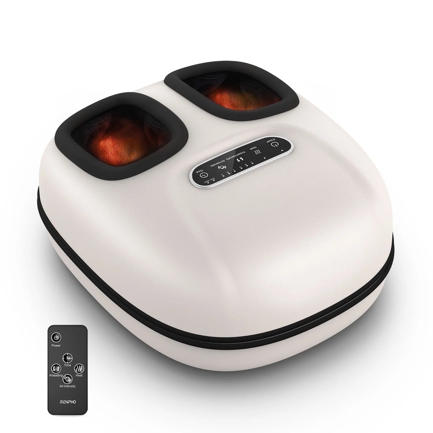 Shiatsu Foot Massager with Heat for Tired Foot Blood Circulation up to Size 11, Black,Gift