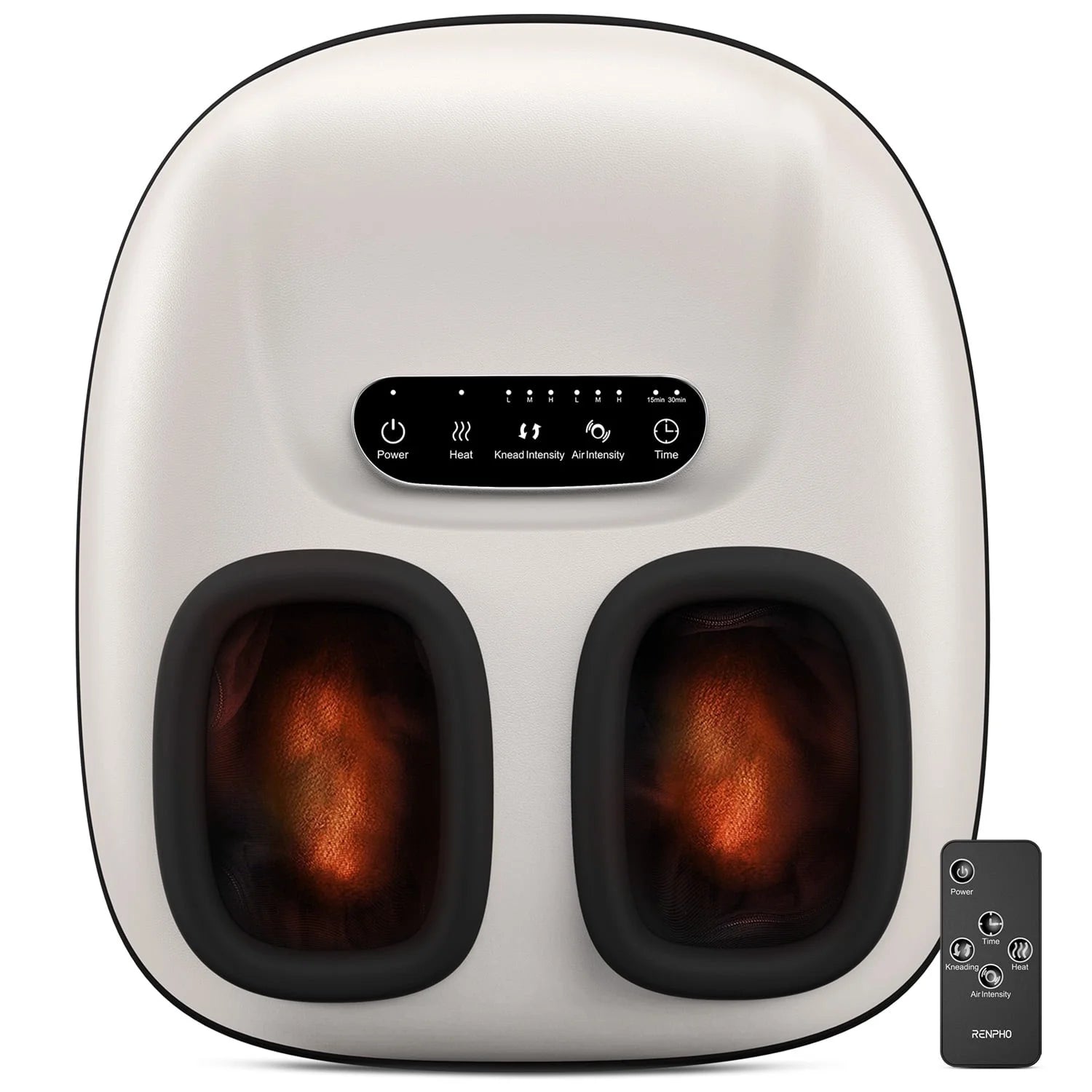 Shiatsu Foot Massager with Heat for Tired Foot Blood Circulation up to Size 11, Black,Gift